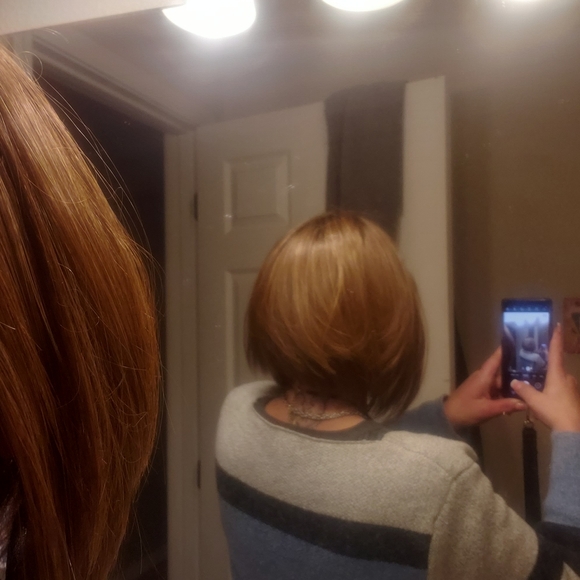 Jolie Paula Young Wig- had bangs professionally cut due to no lace. - Picture 4 of 7